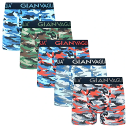 P�nske Bavlnen� Boxerky GIANVAGLIA GVG-5077 5-balenie - dar�ekov� balenie mix farieb