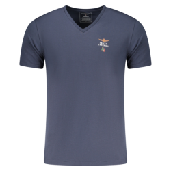 P�nske Tri�ko s kr�tkym ruk�vom AERONAUTICA MILITARE V golier - modr�