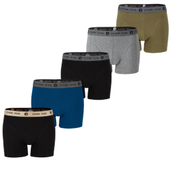 Pr�miov� P�nske Bavlnen� Boxerky Stark Soul� priliehav� strih 5pack - mix farieb, dar�ekov� balenie