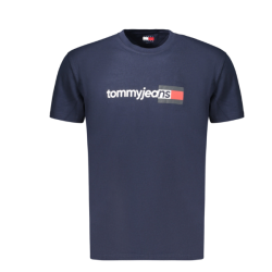 P�nske Tri�ko s kr�tkym ruk�vom TOMMY HILFIGER Bavlna Slim Fit - modr�