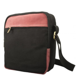 P�nska Ko�en� Crossbody ta�ka IMPEX - �ierna/�erven� 20x24x8cm