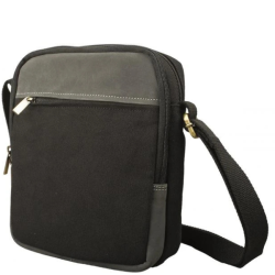 P�nska Ko�en� Crossbody ta�ka IMPEX - �ierna/antracit 20x24x8cm