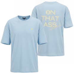 P�nske Tri�ko ON THAT ASS Logan oversized fit - svetlo modr�