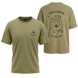 P�nske Tri�ko ON THAT ASS Fortuna oversized fit - army