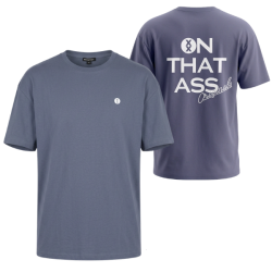 P�nske Tri�ko ON THAT ASS Logan oversized fit - tmavo modr�
