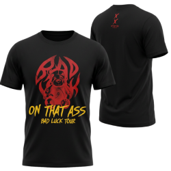 P�nske Tri�ko ON THAT ASS Bad Luck Tour core fit - �ierna