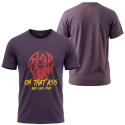P�nske Tri�ko ON THAT ASS Bad Luck Tour core fit - fialov�