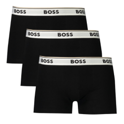 Pr�miov� P�nske Boxerky HUGO BOSS extra pohodln� 3 pack - v�berov� bavlna �ierna biela