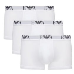 Pr�miov� P�nske Boxerky EMPORIO ARMANI extra pohodln� 3 pack - v�berov� bavlna biele