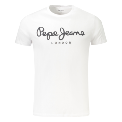 Pr�miov� P�nske Tri�ko s kr�tkym ruk�vom PEPE JEANS bavlna slim fit - biela