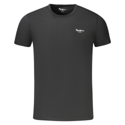 Pr�miov� P�nske Tri�ko s kr�tkym ruk�vom PEPE JEANS mini logo bavlna slim fit - �ierna