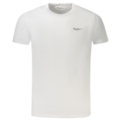 Pr�miov� P�nske Tri�ko s kr�tkym ruk�vom PEPE JEANS mini logo bavlna slim fit - biela