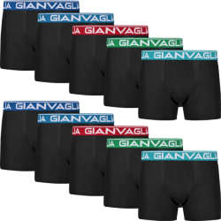 Pohodln� P�nske Bavlnen� Boxerky Regular Fit GIANVAGLIA 10 ks - 5 farieb dar�ekov� balenie