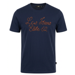 Pr�miov� P�nske Tri�ko s kr�tkym ruk�vom Lois Elite core fit - v�berov� bavlna tmavo modr�