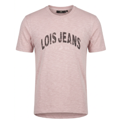 Pr�miov� P�nske Tri�ko s kr�tkym ruk�vom Lois oversized fit - v�berov� bavlna ru�ov�