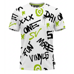 Pr�miov� P�nske Tri�ko s kr�tkym ruk�vom SIXVALVES oversized fit - v�berov� bavlna biela