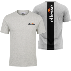 P�nske Tri�ko s kr�tkym ruk�vom ELLESSE Bavlna Logo - �ed�