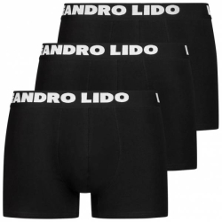 LEANDRO LIDO Pnske Boxerky 3Pack ierne