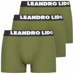 LEANDRO LIDO Pnske Boxerky 3Pack  Zelen