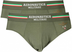 AERONAUTICA MILITARE Pnske Slipy 2 Pack Zelen