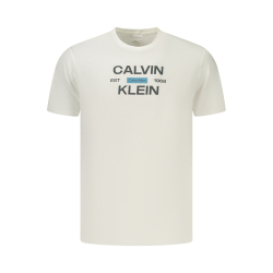 P�nske Tri�ko s kr�tkym ruk�vom CALVIN KLEIN - biela