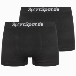 SportSpar Bezvov Boxerky 2 Pack ierne
