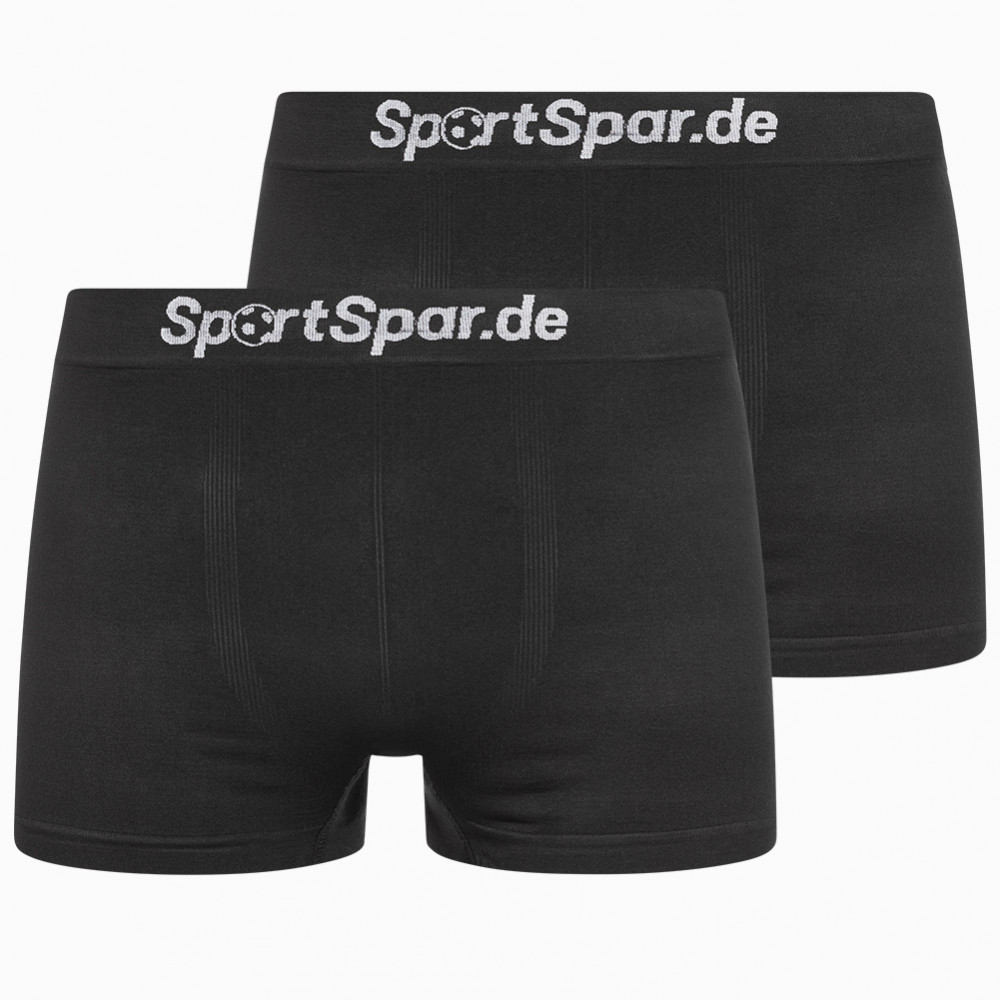 SportSpar Bezšvové Boxerky 2 Pack čierne